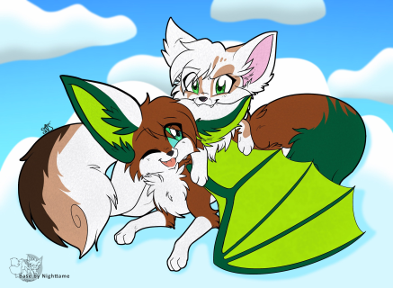 Techno and Tsune base coloured and edited by Shearwater